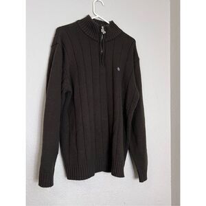 South Pole Sweater ribbed  With Zip Collar Sz M